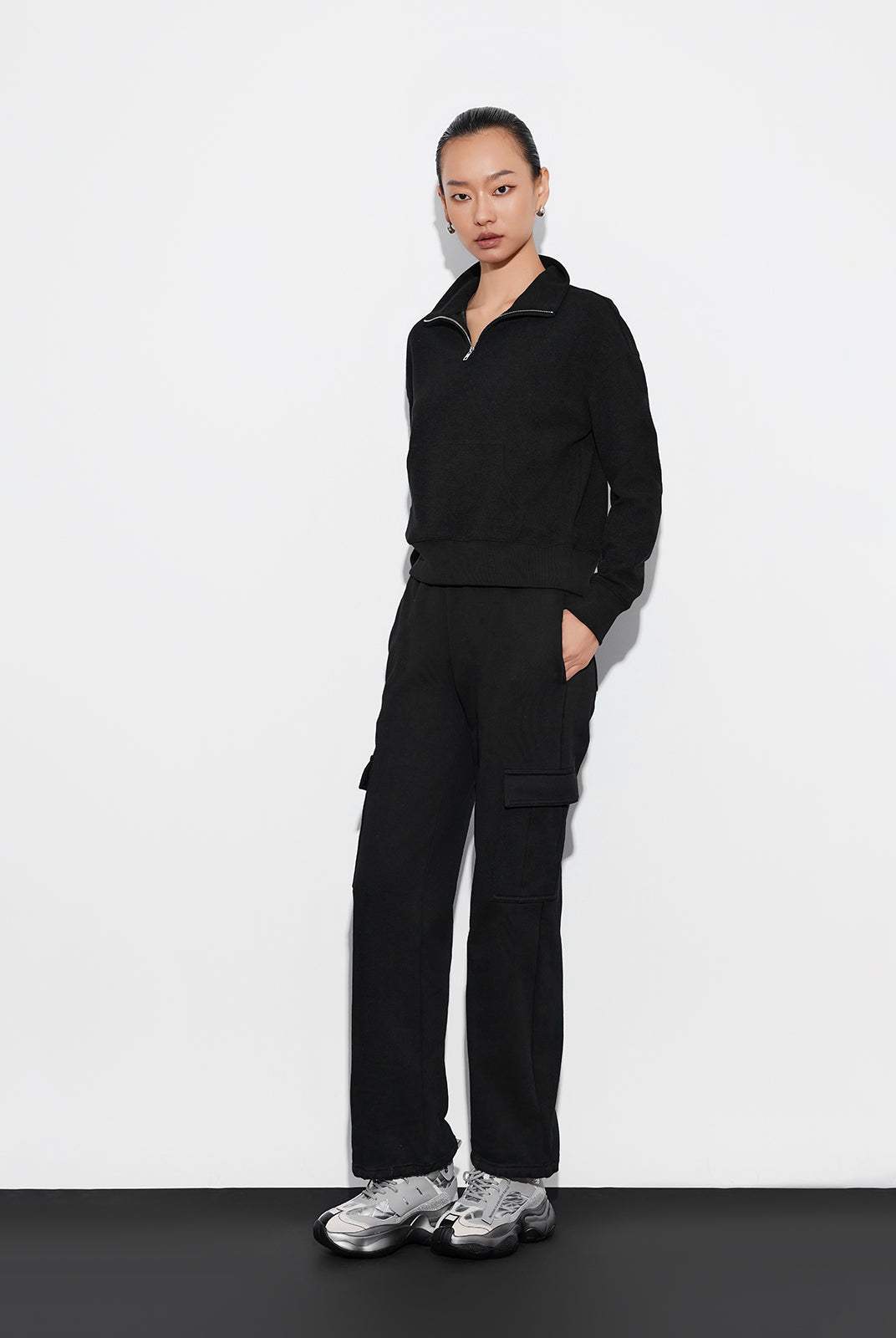 Cozy Fleece Boyfriend 1/2 Zip Sweatshirt