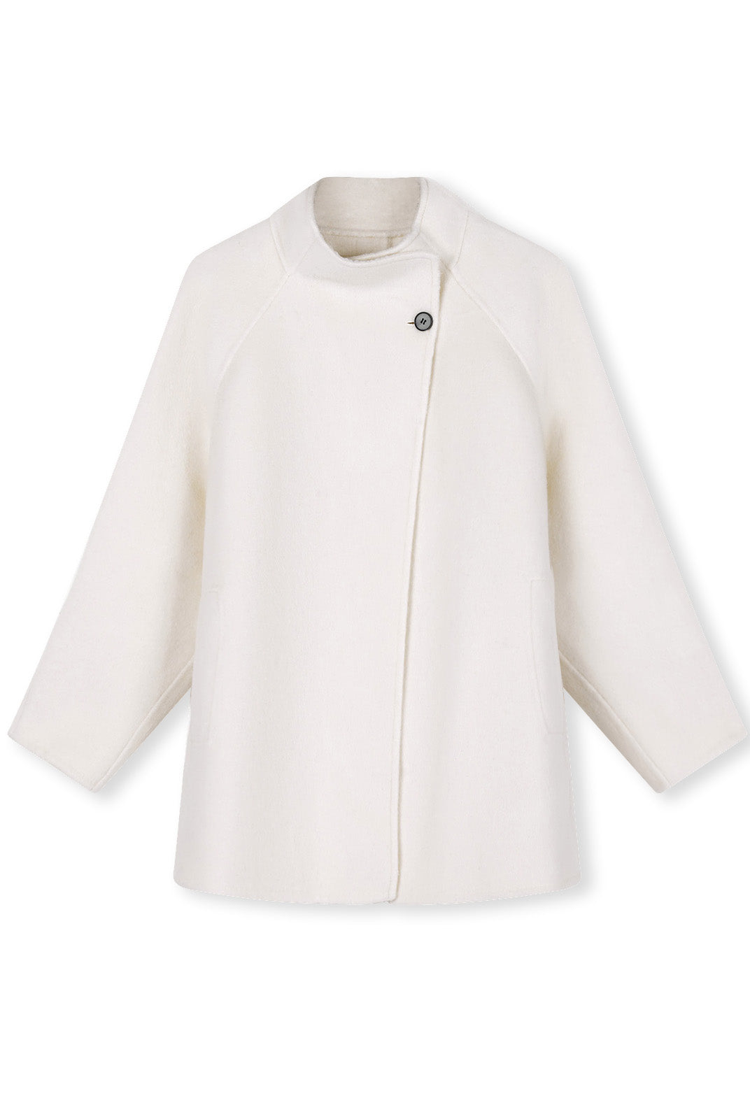 ASOBIO Double-Faced Stand Collar Wrap Coat