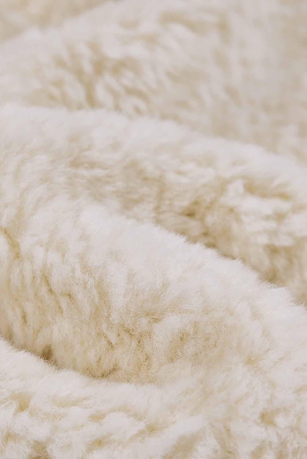 ASOBIO Long Faux Fur Coat