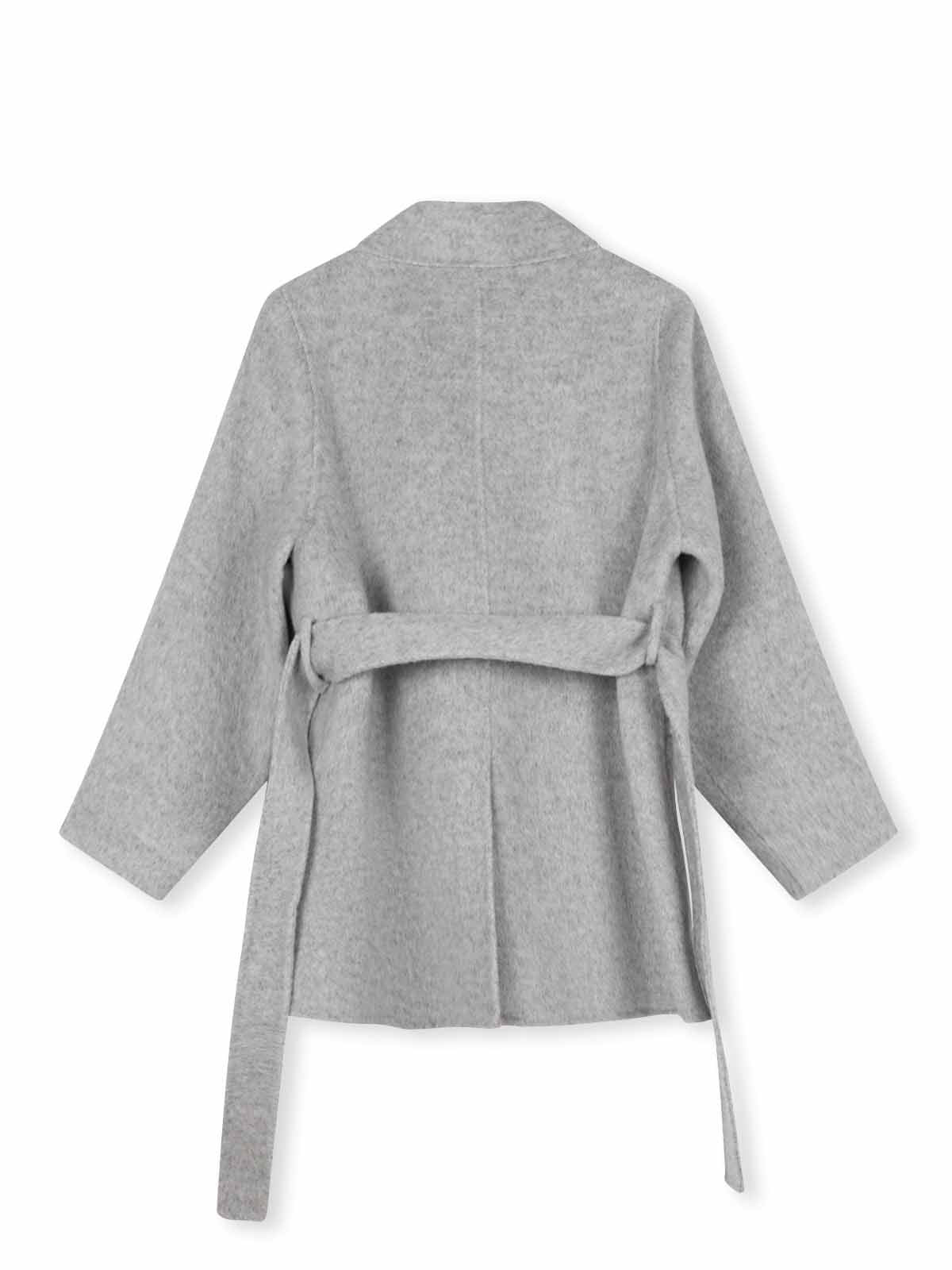 ASOBIO Double-Faced Double-Breasted Wrap Coat