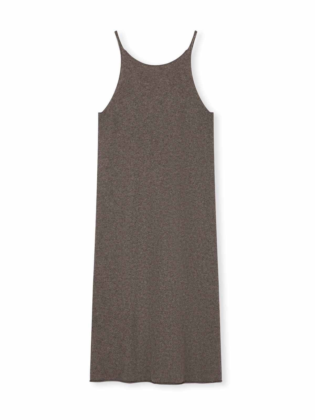 ASOBIO Yak Wool Knit Slip Dress