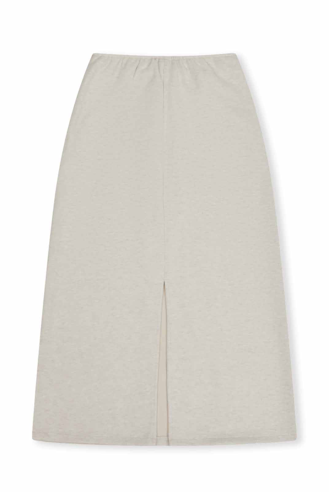 ASOBIO Wool-Blend Knit Midi Skirt