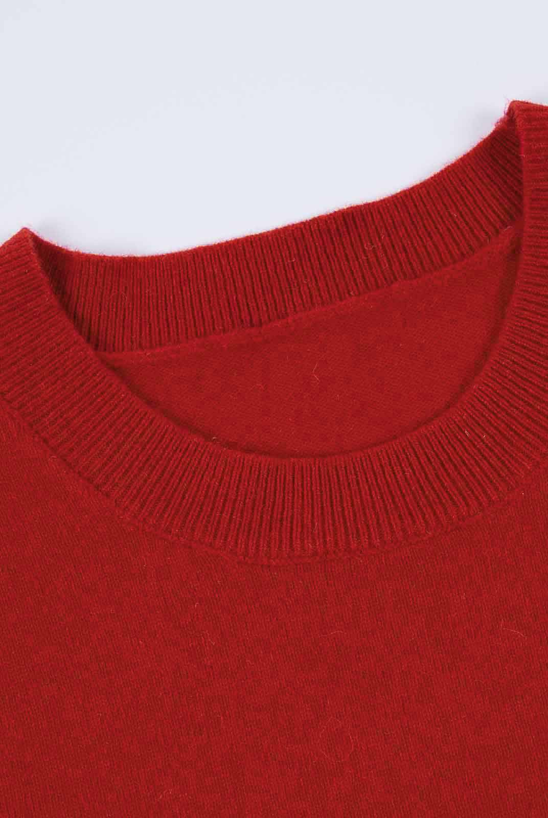 ASOBIO Lightweight 100% Wool Crewneck Top