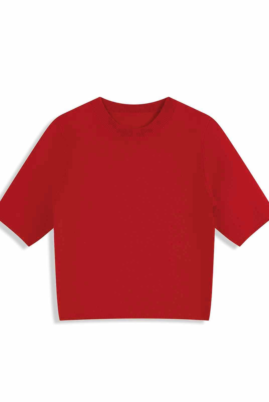 ASOBIO Lightweight 100% Wool Crewneck Top