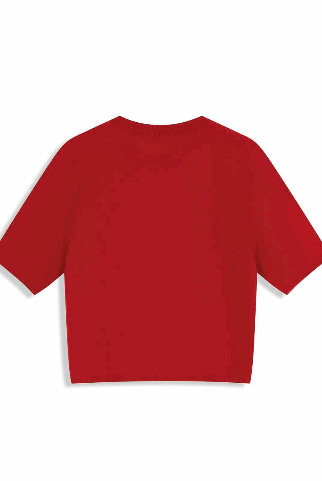 ASOBIO Lightweight 100% Wool Crewneck Top