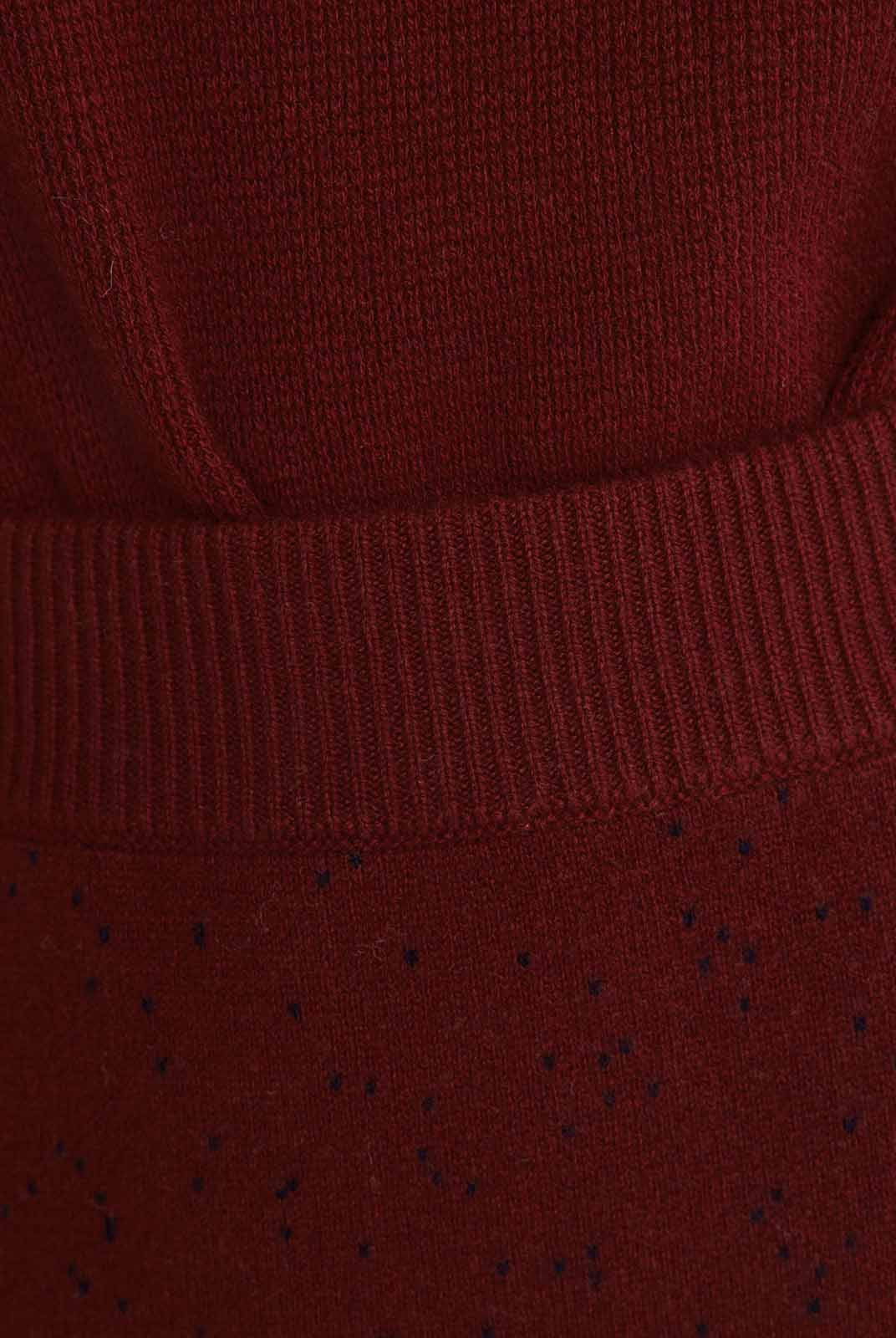 ASOBIO 100% Wool Knit Midi Skirt