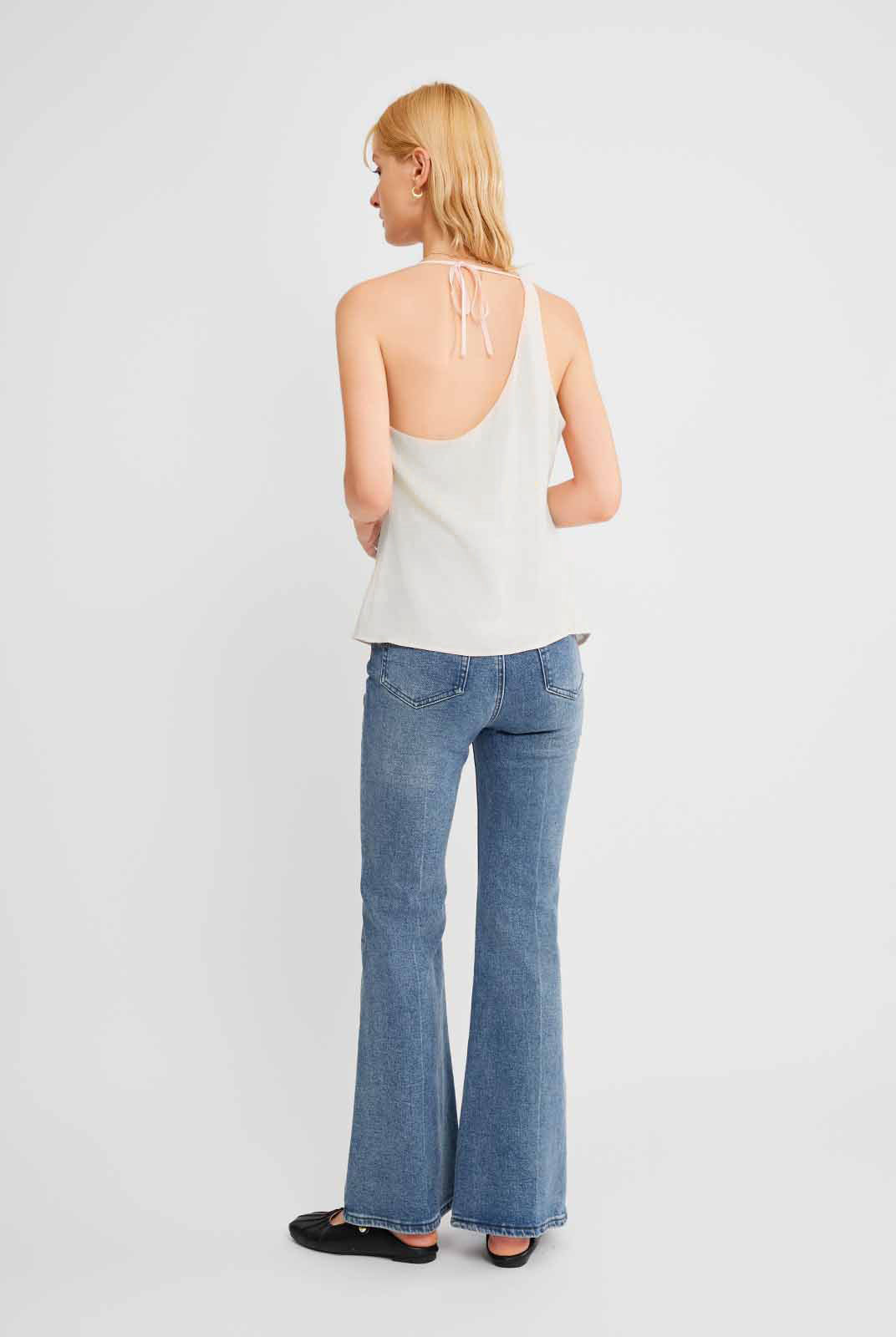 Asymmetric Draped Chiffon Cami