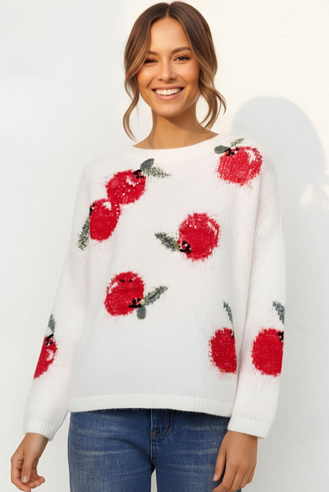 ASOBIO Mohair-Blend Pullover Sweater