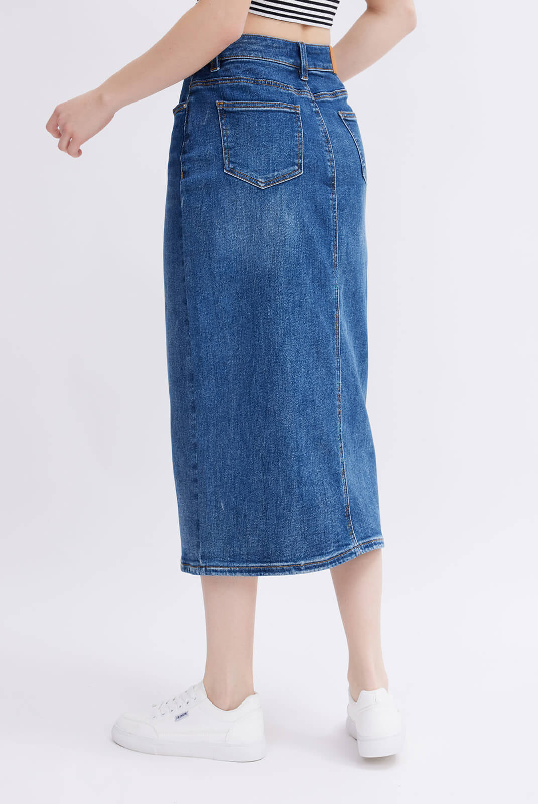 ASOBIO Long Denim Skirt