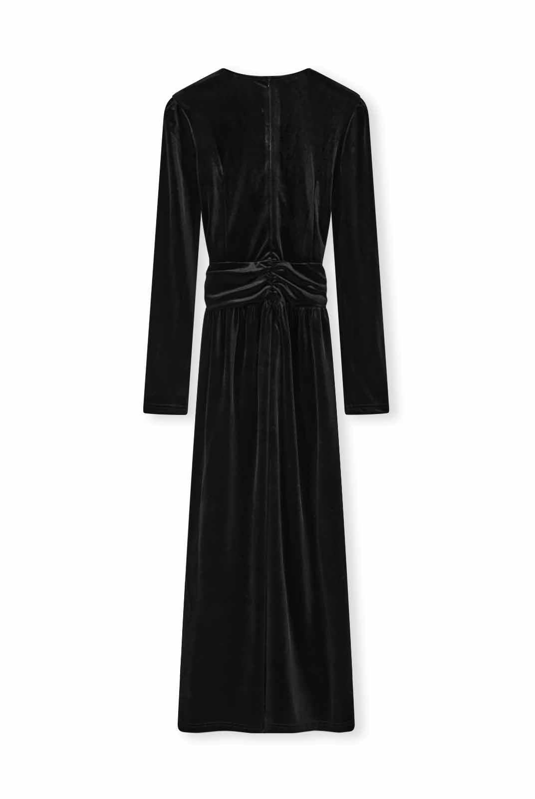 ASOBIO Velvet Twist-Front Maxi Dress