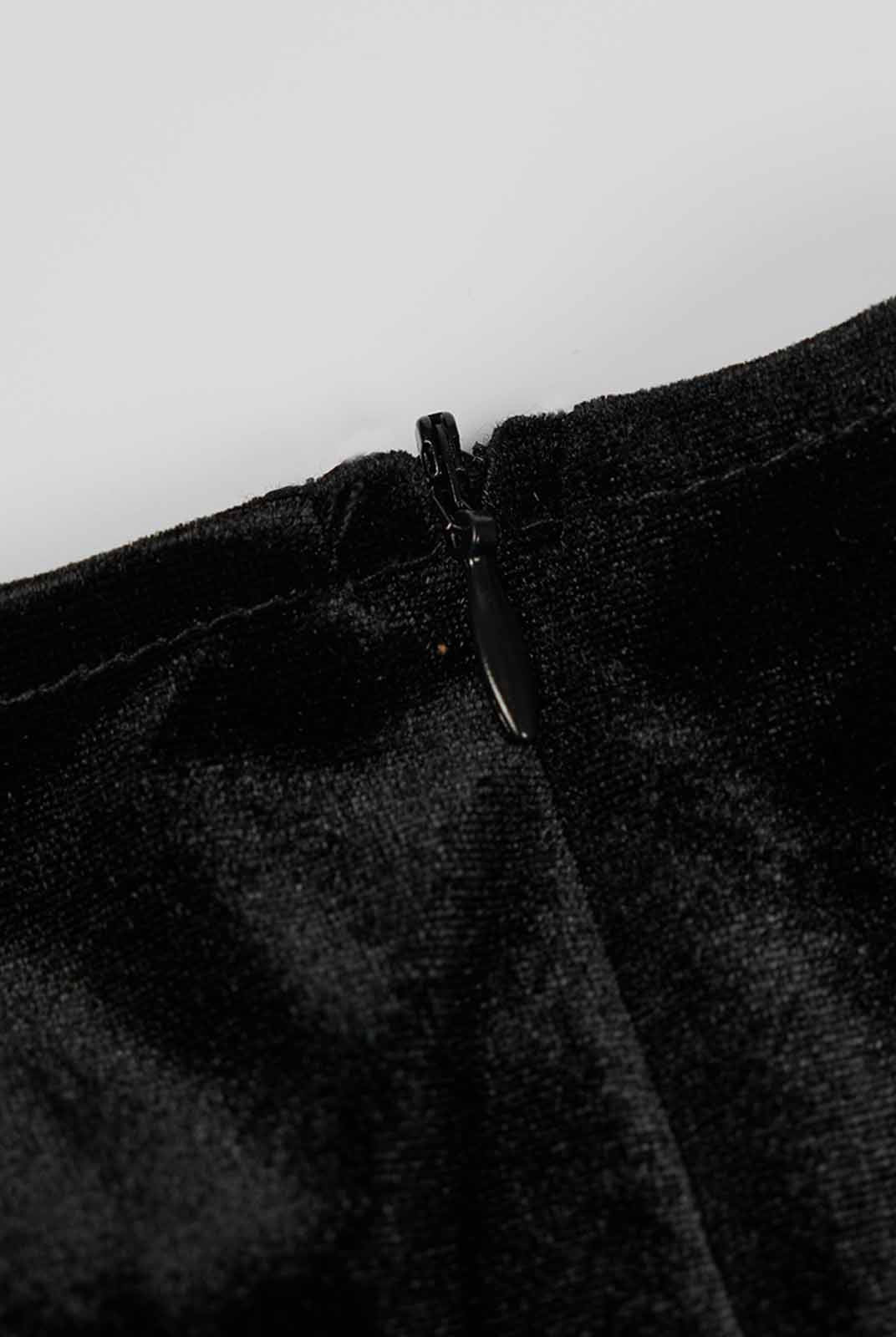 ASOBIO Velvet Twist-Front Maxi Dress