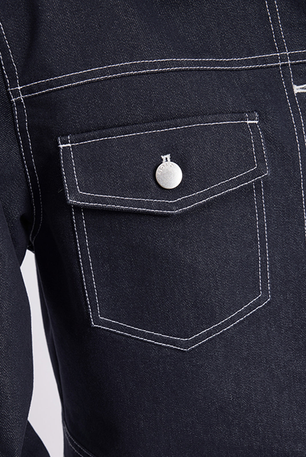 ASOBIO Crop Denim Trucker Jacket