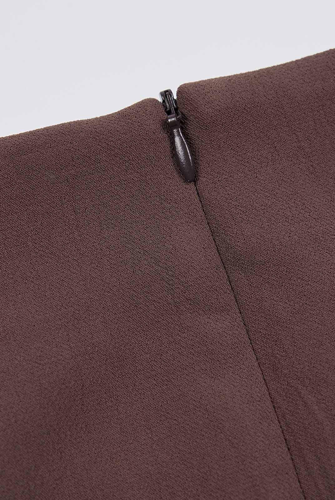 ASOBIO Mid-Rise Slim-Fit H-Line Mini Skirt