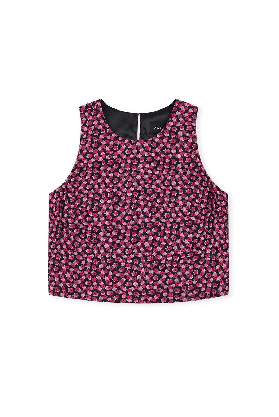 ASOBIO Jacquard Crewneck Tank Top