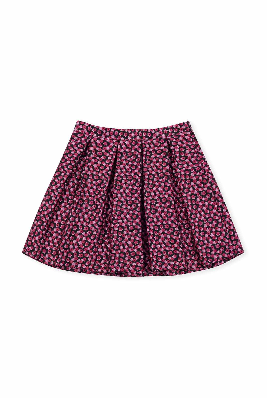 ASOBIO Jacquard Short Pleated Skirt