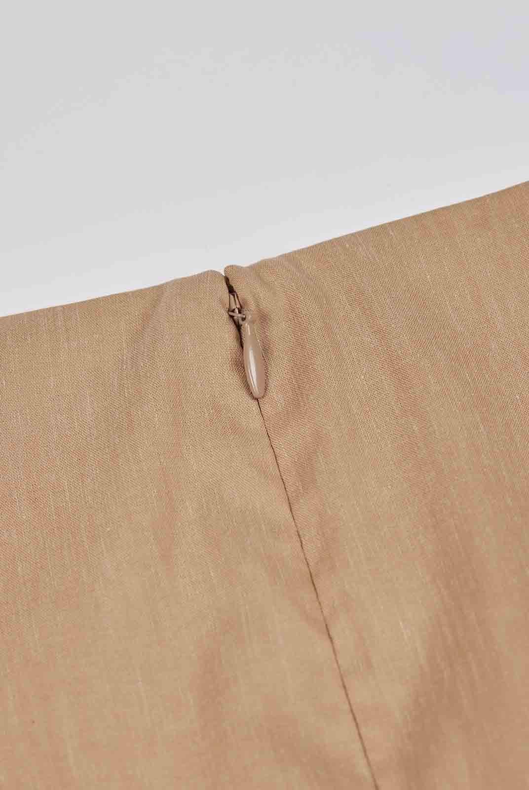 ASOBIO Cap Sleeve A-Line Midi Dress