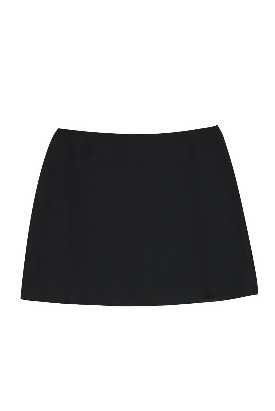 ASOBIO Mid-Rise Slim-Fit H-Line Mini Skirt