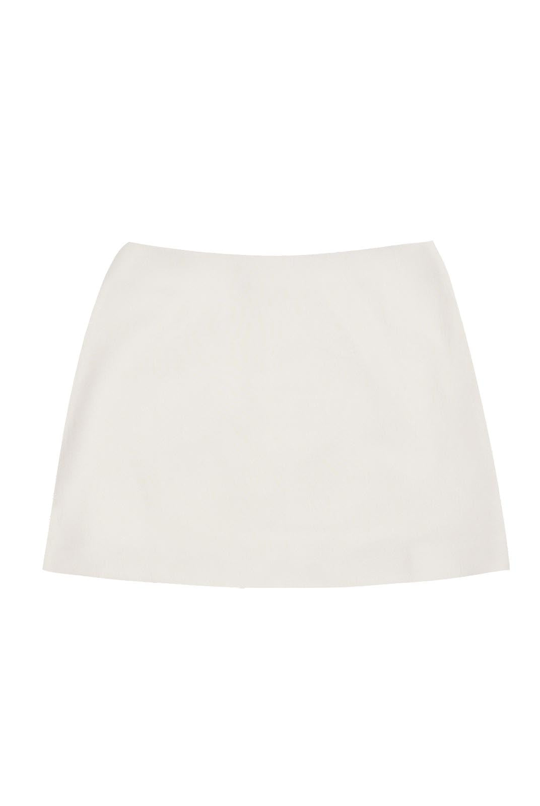 ASOBIO Mid-Rise Slim-Fit H-Line Mini Skirt