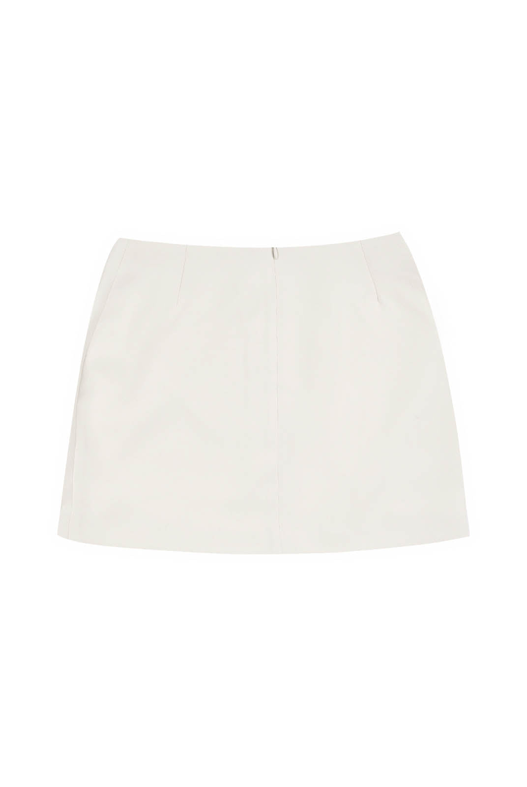 ASOBIO Mid-Rise Slim-Fit H-Line Mini Skirt