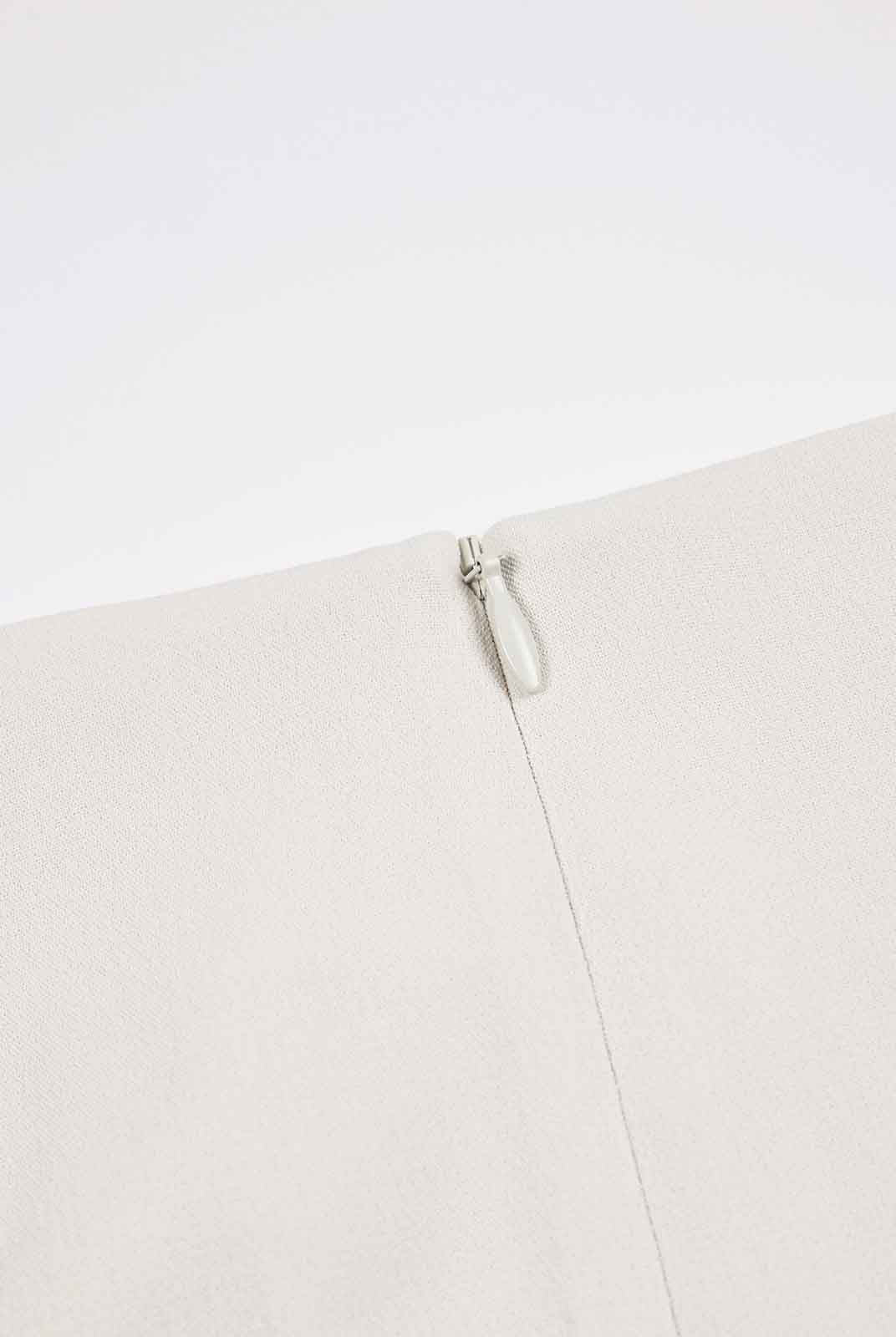 ASOBIO Mid-Rise Slim-Fit H-Line Mini Skirt