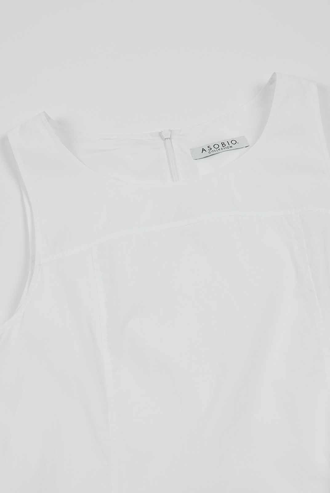 ASOBIO Sleeveless Bubble-Hem Midi Dress