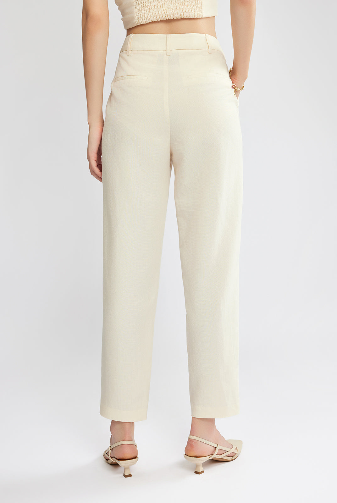 ASOBIO Linen Carrot Pant