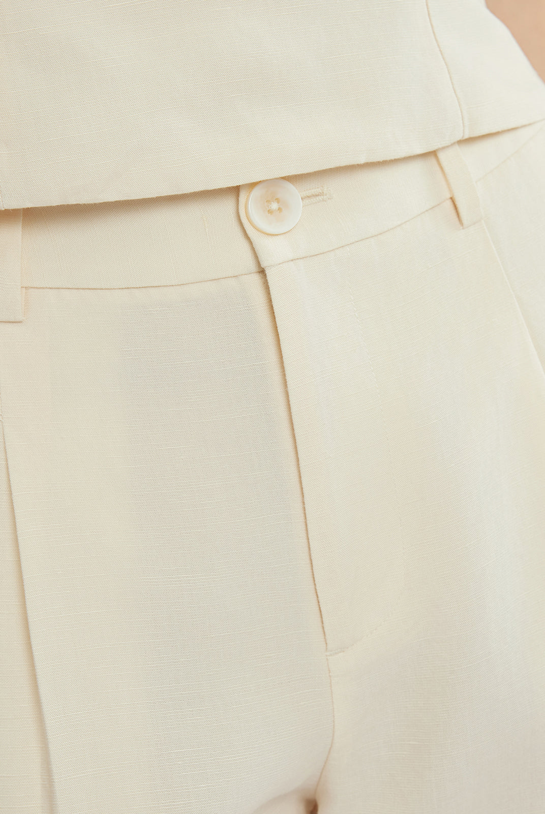 ASOBIO Linen Carrot Pant