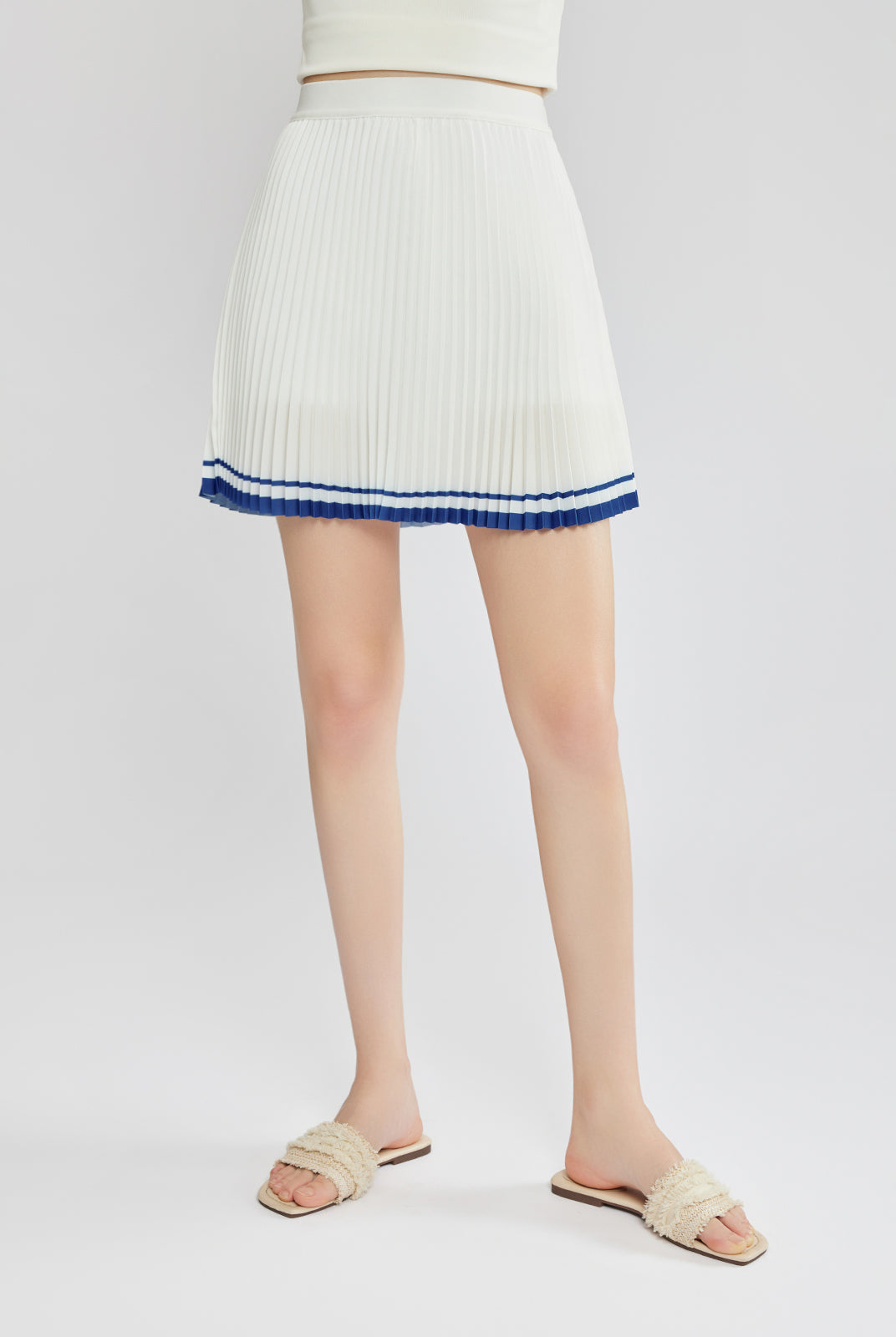Pleated Mini Skirt
