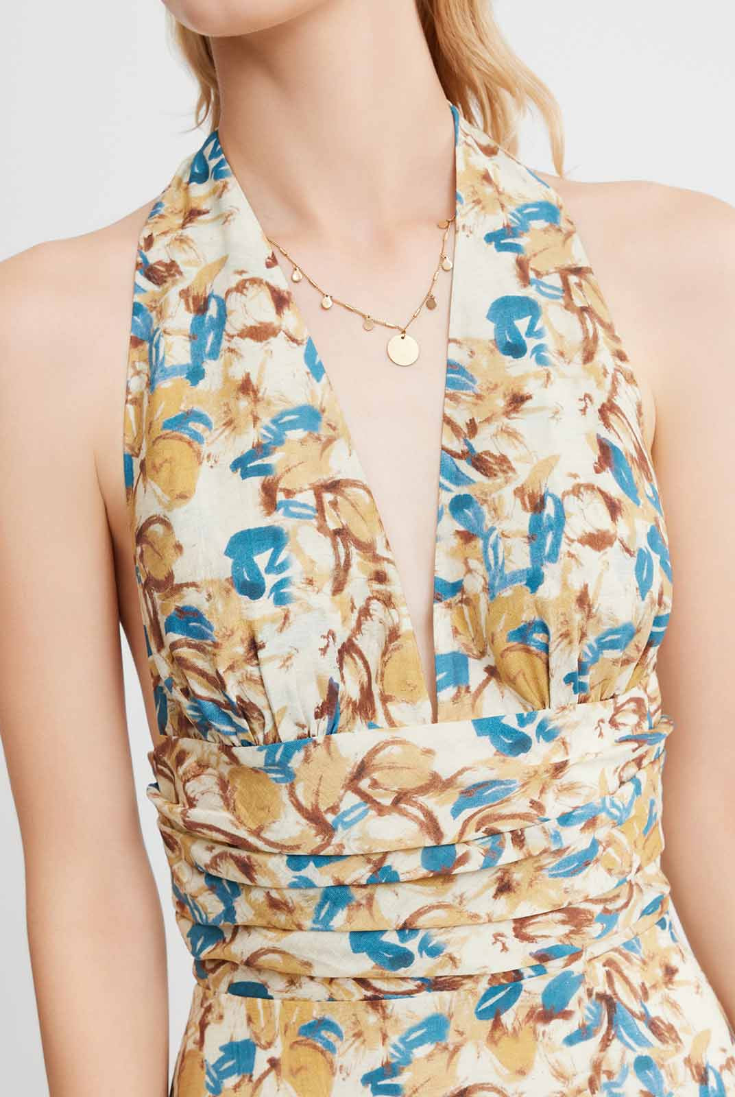 ASOBIO Halterneck Maxi Dress