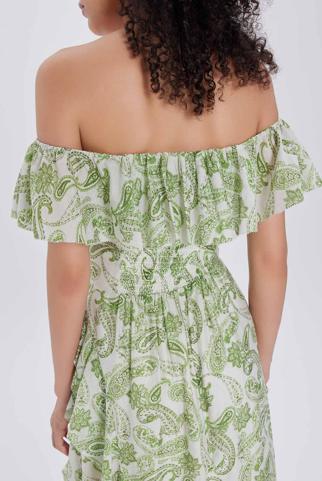 ASOBIO Convertible Ruffle Maxi Dress