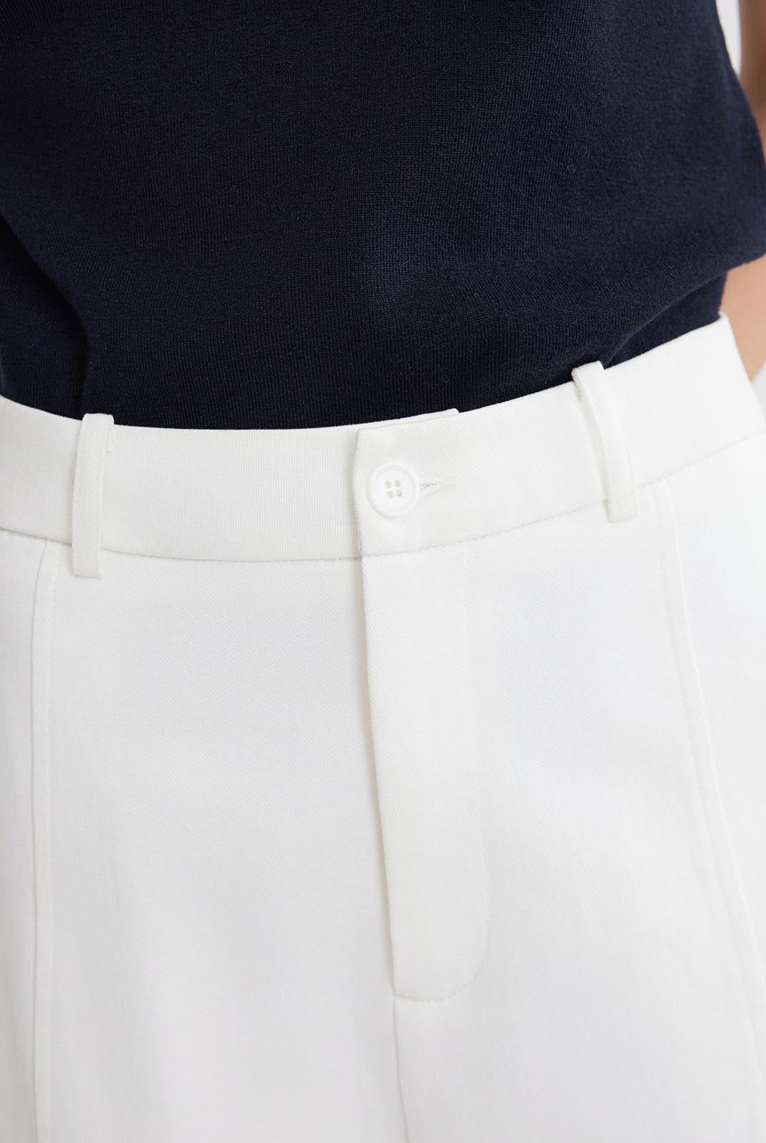 ASOBIO 100% Cotton Barrel-Leg Pants