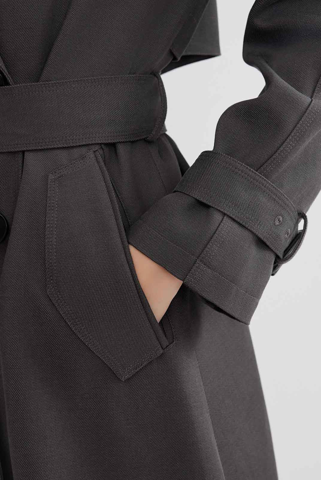 ASOBIO Relaxed-Fit Cotton Twill Trench Coat