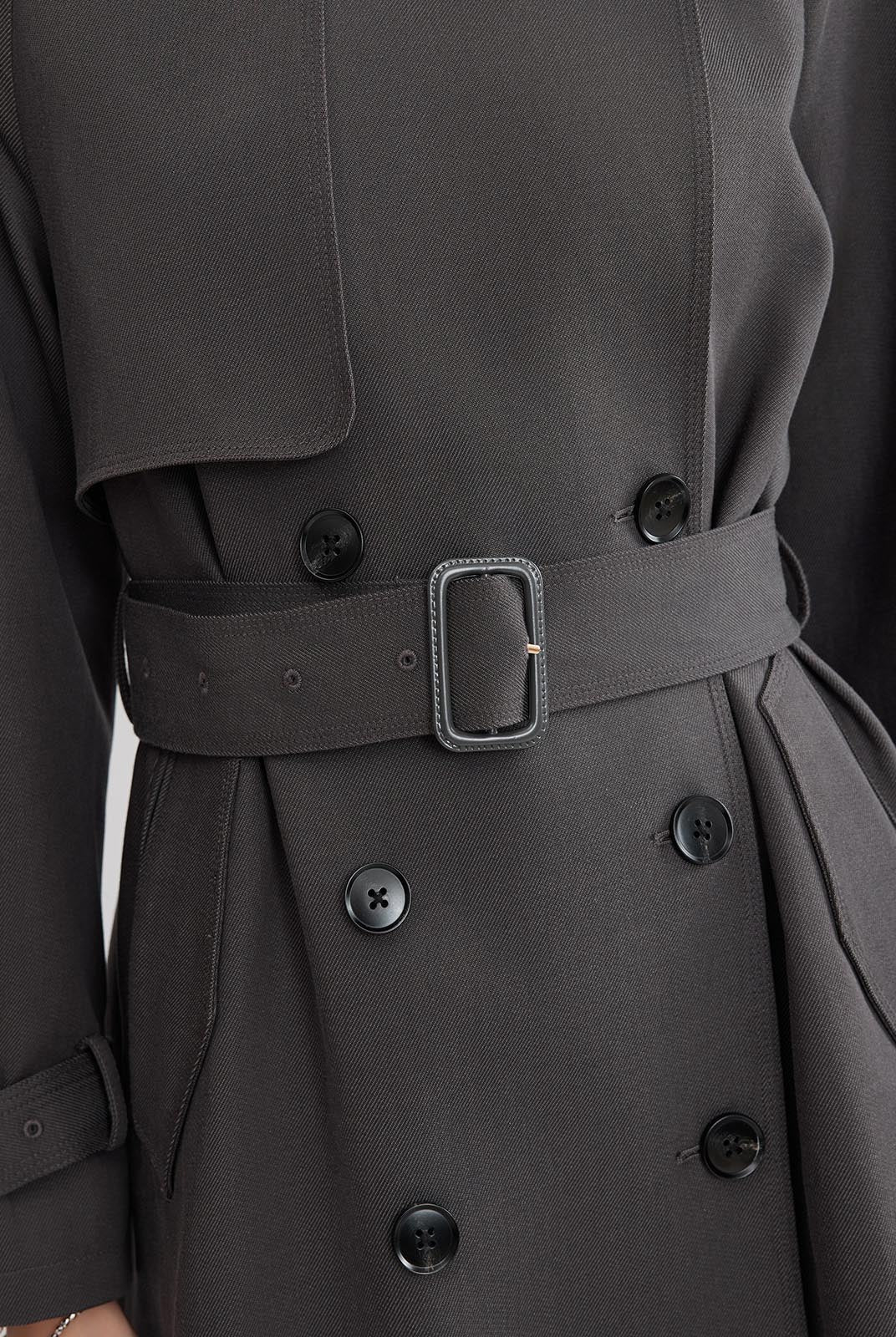 ASOBIO Relaxed-Fit Cotton Twill Trench Coat