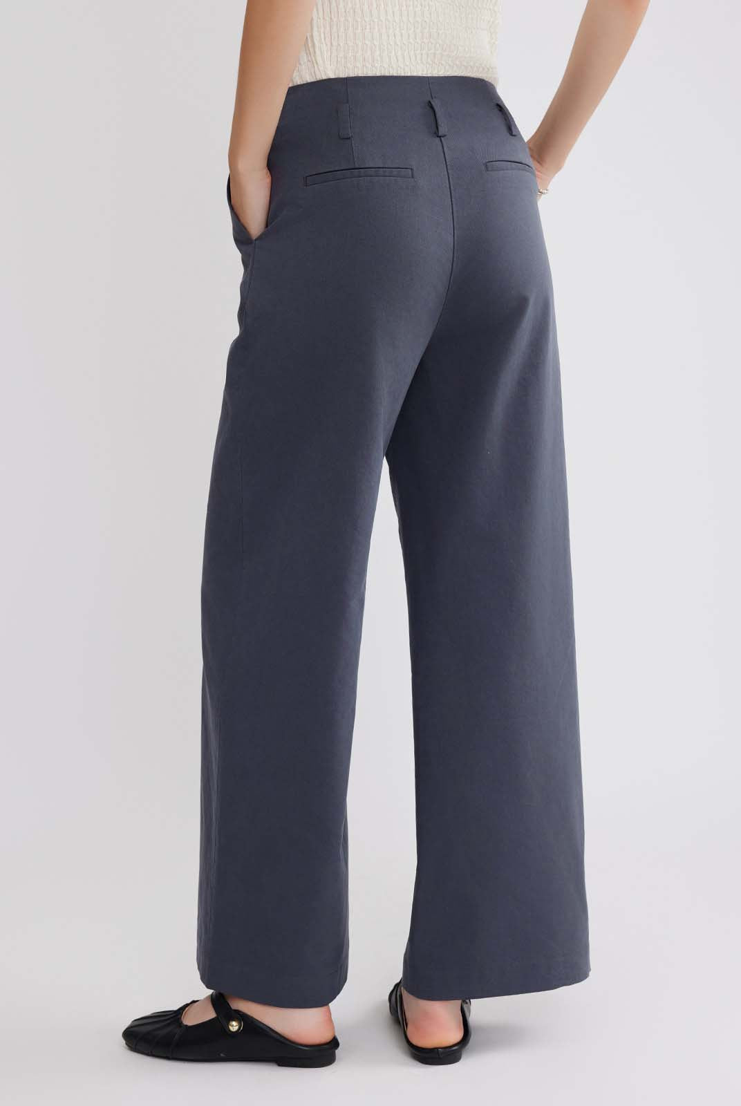 ASOBIO Twill Straight-Leg Pant