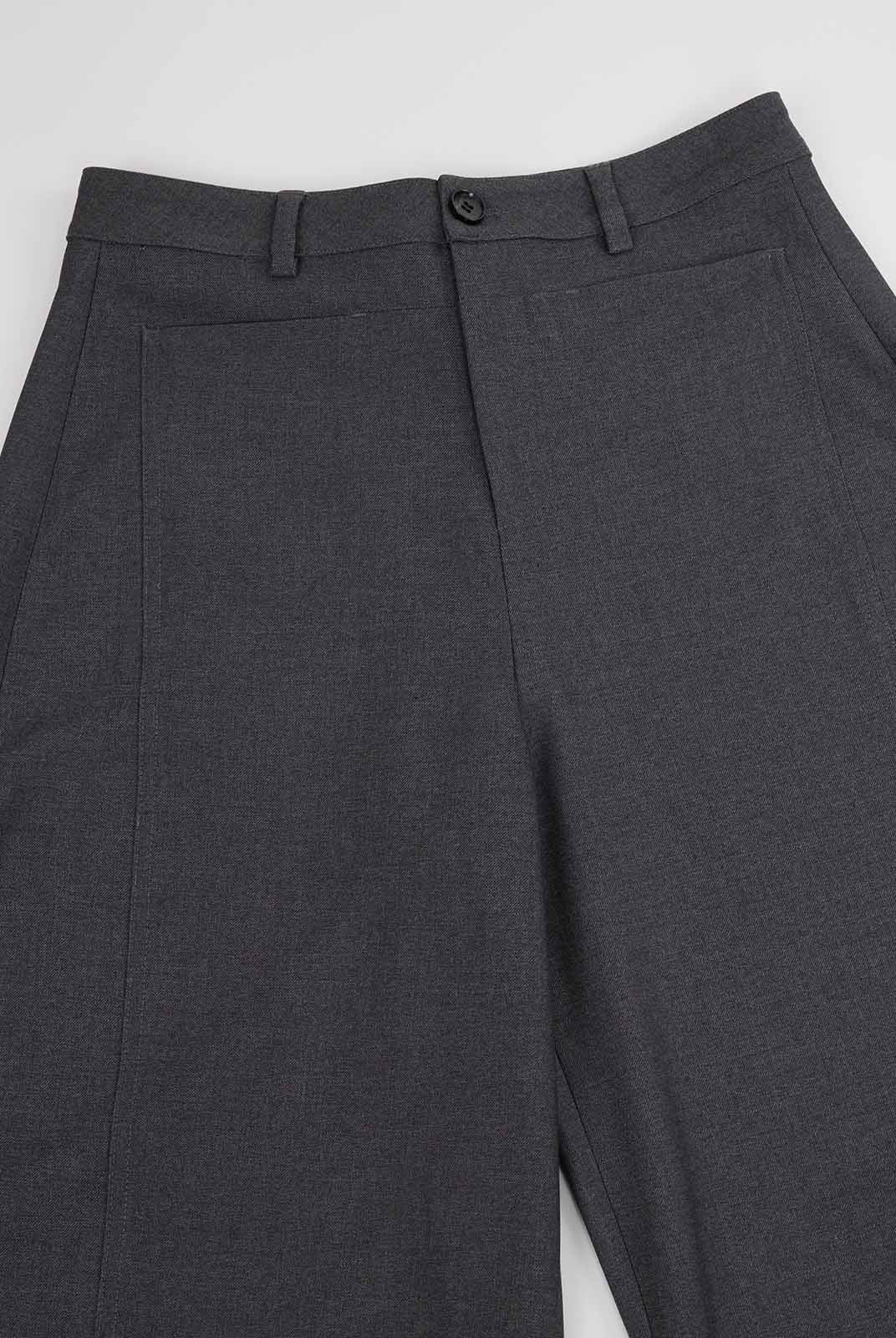 ASOBIO Flat-Waist Wide-Leg Trousers