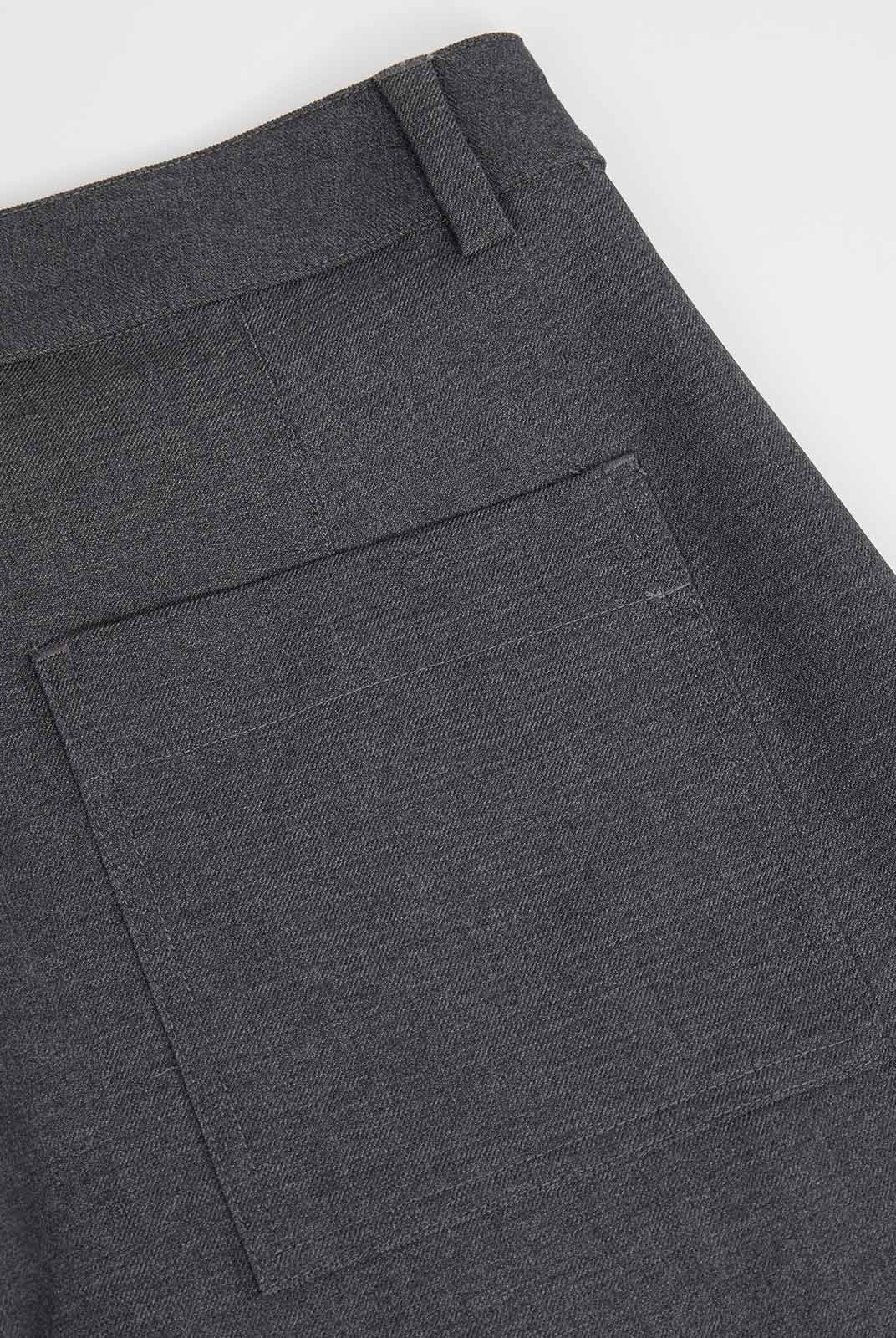 ASOBIO Flat-Waist Wide-Leg Trousers