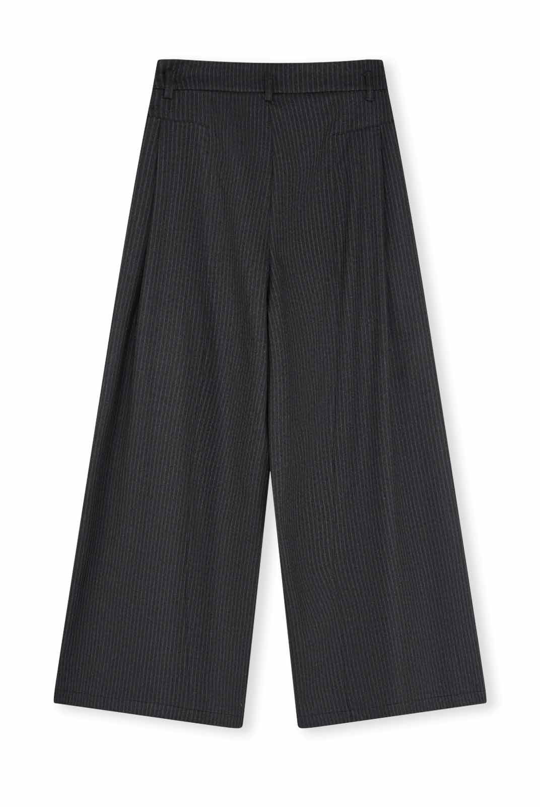 ASOBIO Effortless Pant Pinstripe Wide-Leg Trousers