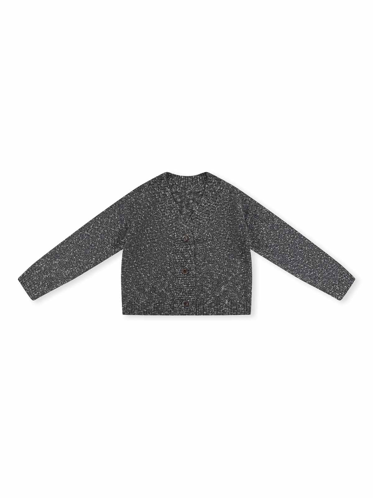 ASOBIO Wool-Blend V-Neck Cardigan