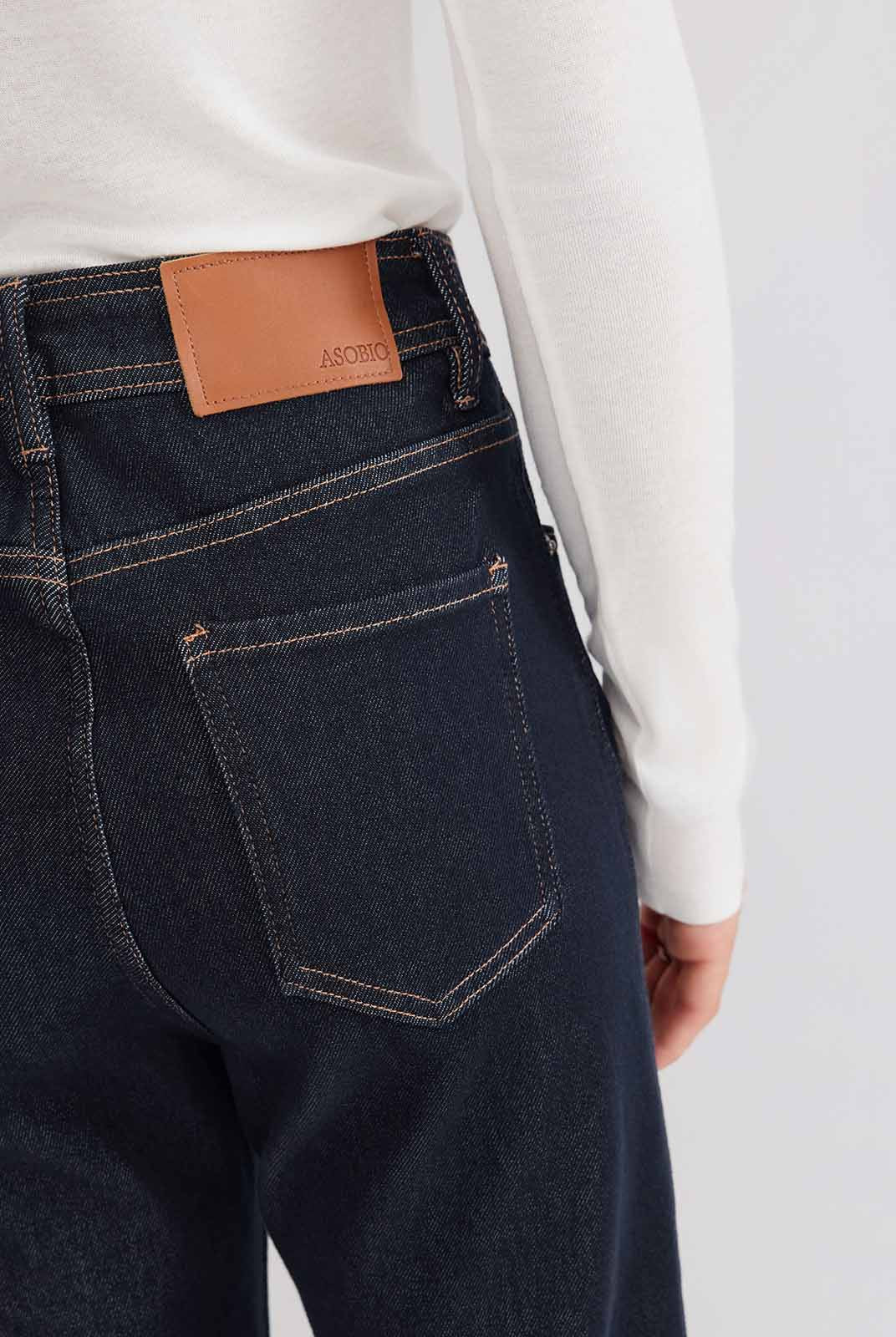 ASOBIO Mid-High Waist Flared Skinny Jeans