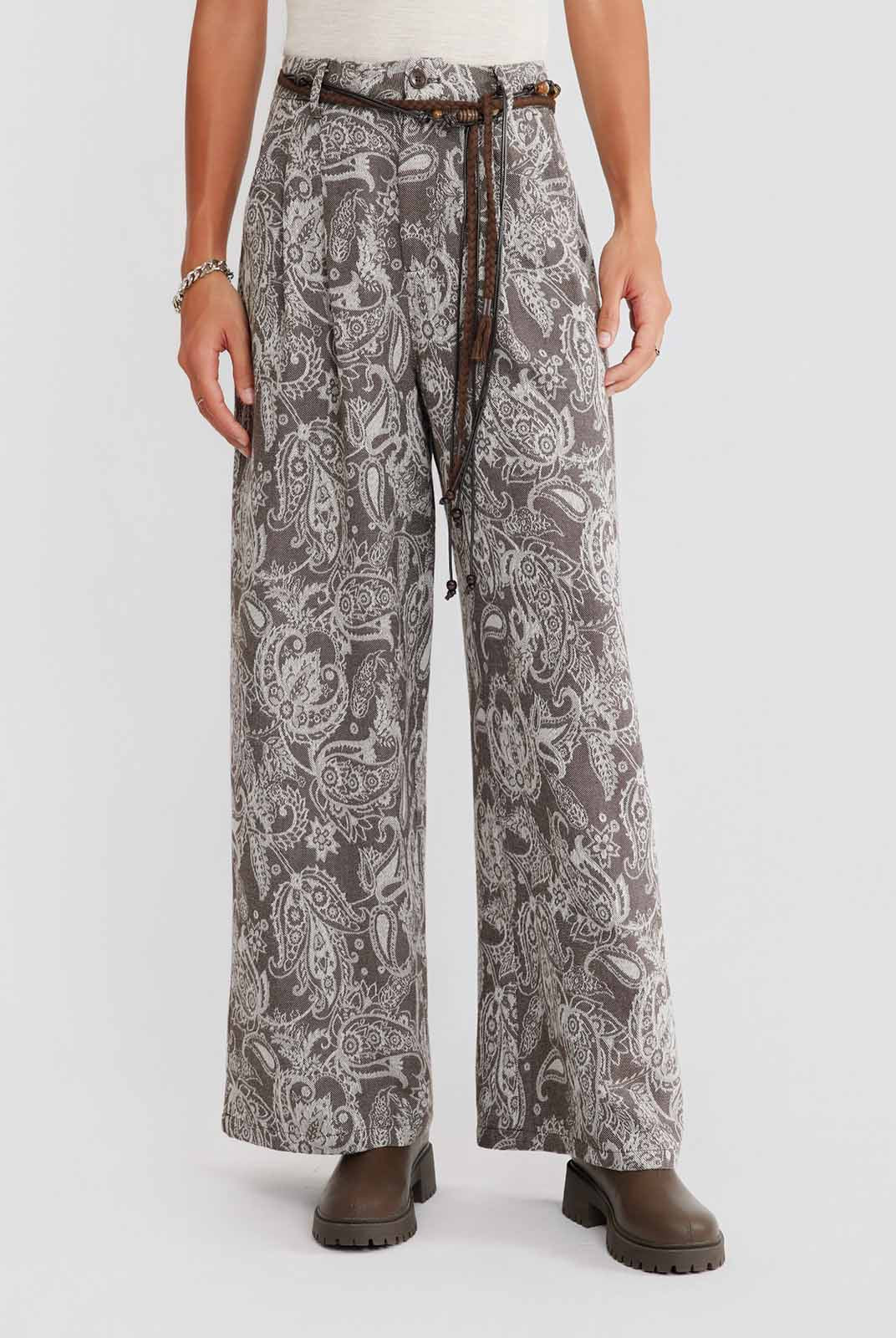 ASOBIO Paisley Print Pants