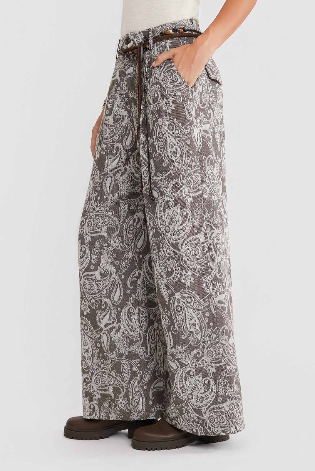 ASOBIO Paisley Print Pants