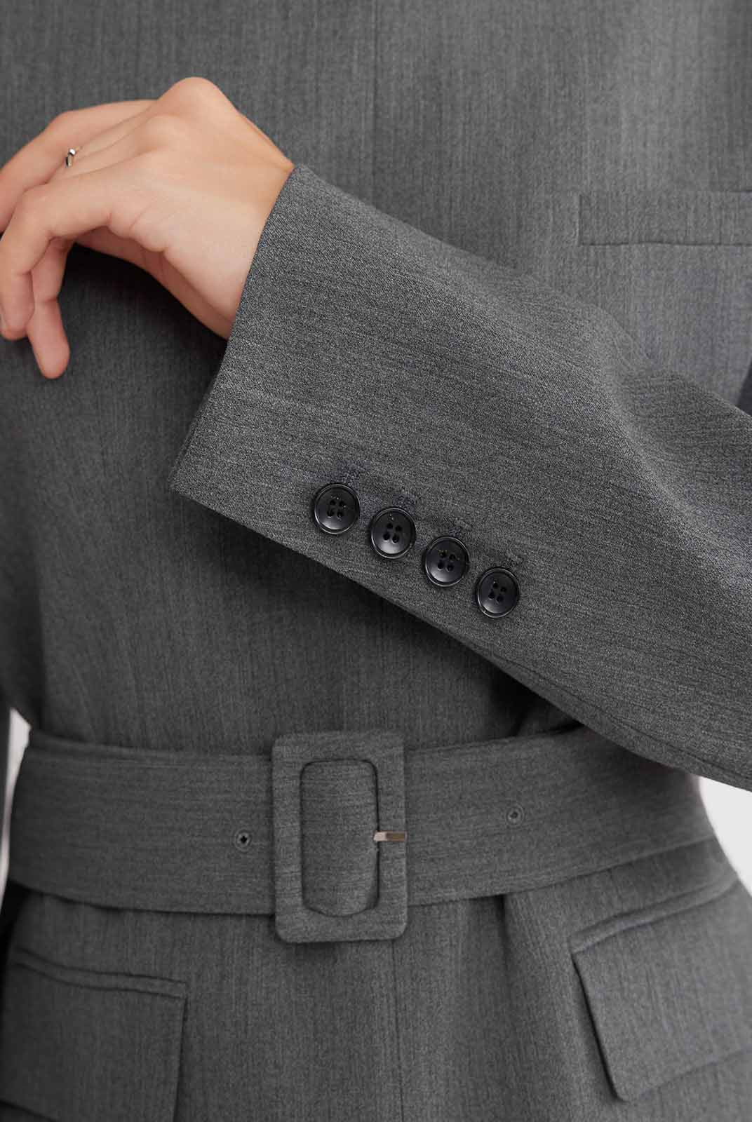 ASOBIO Belted Pullover Blazer