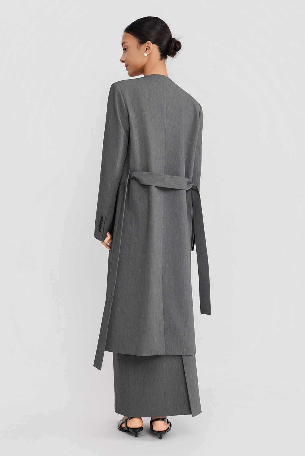 ASOBIO Collarless Open Blazer