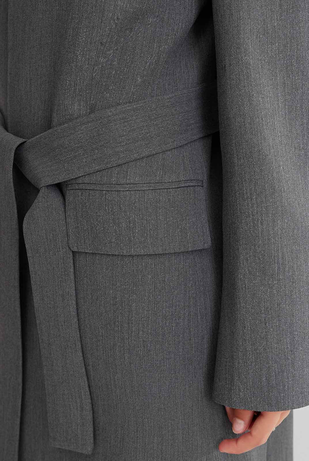 ASOBIO Collarless Open Blazer