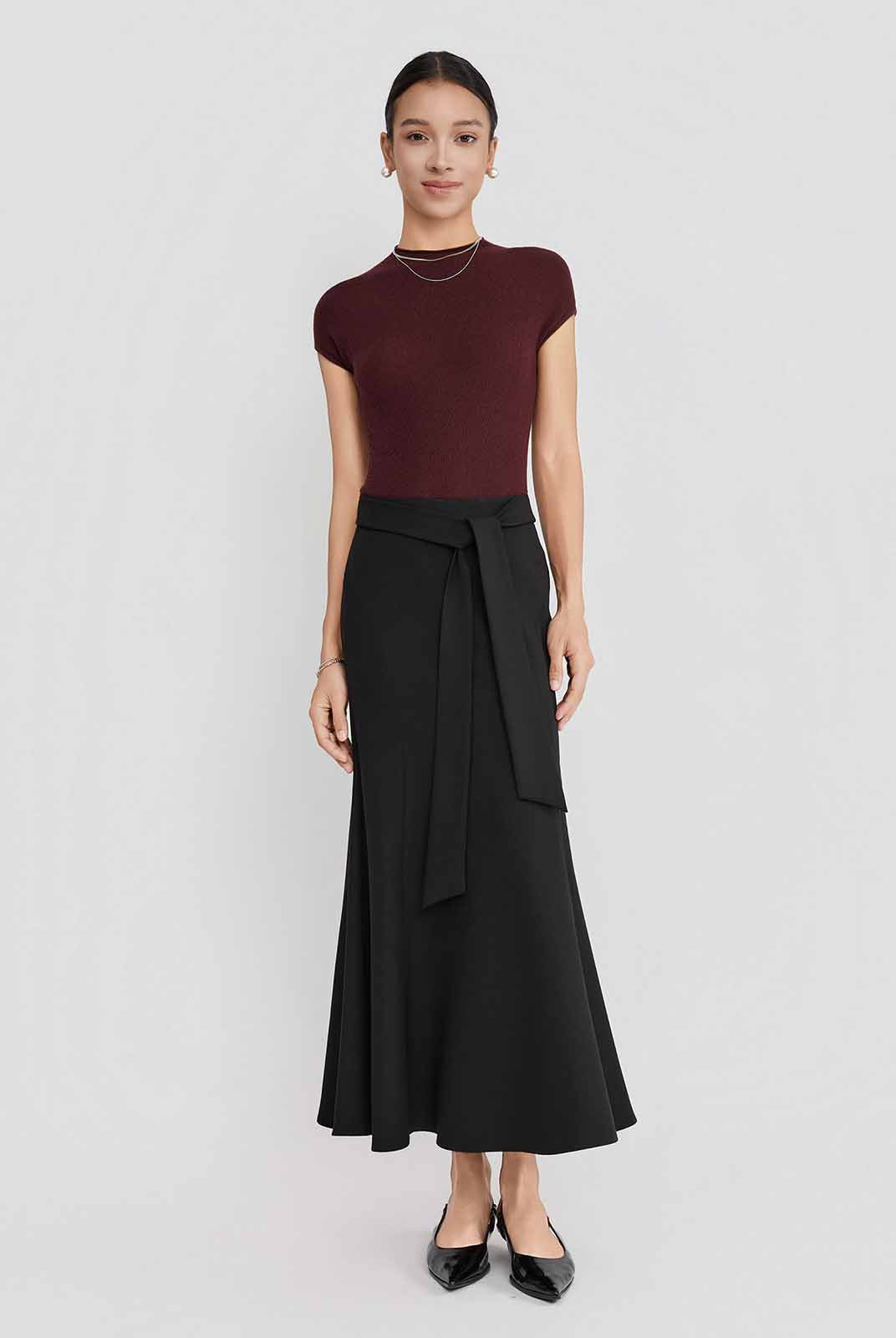 ASOBIO 100% Merino Wool Seamless Sweater