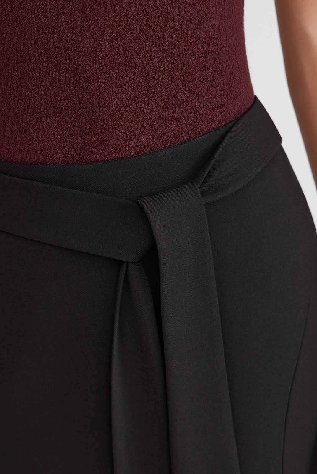 ASOBIO Stretch Knit Tie-Waist Skirt