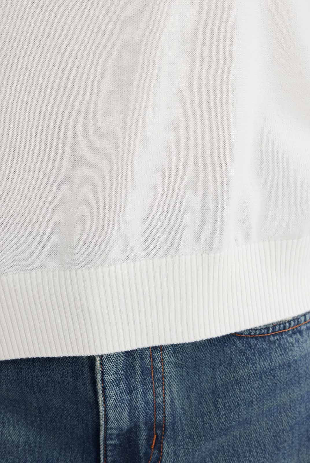 ASOBIO Wool Blend Ruffled Pullover Sweater