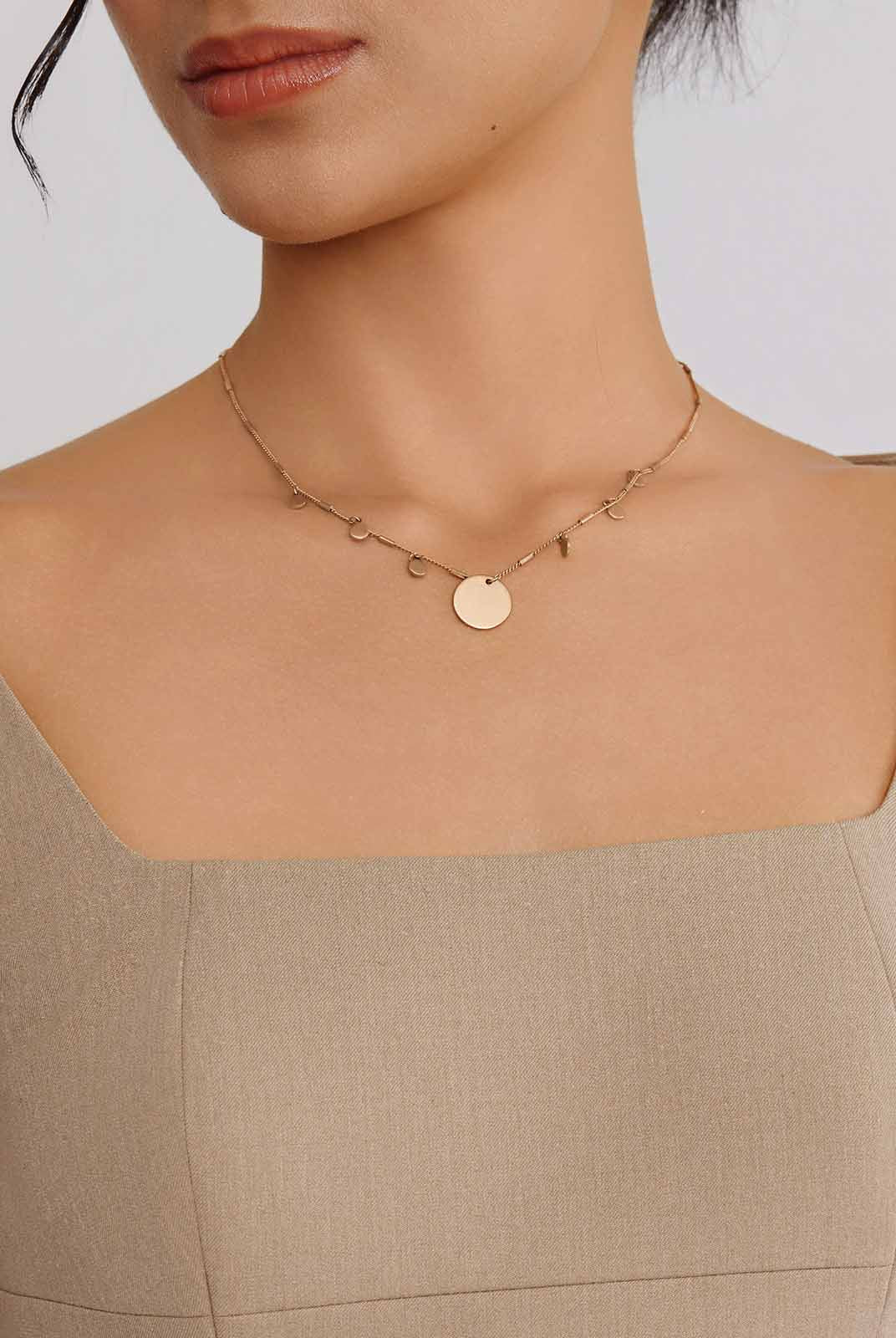 ASOBIO Twill Square-Neck Mini Dress