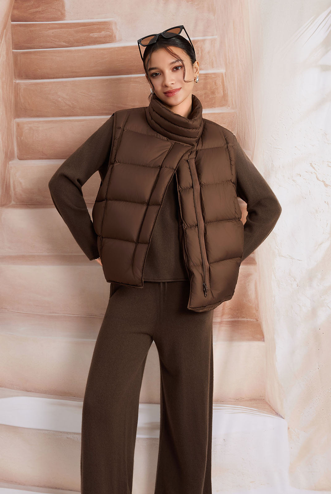 ASOBIO Goose Down puffer Vest