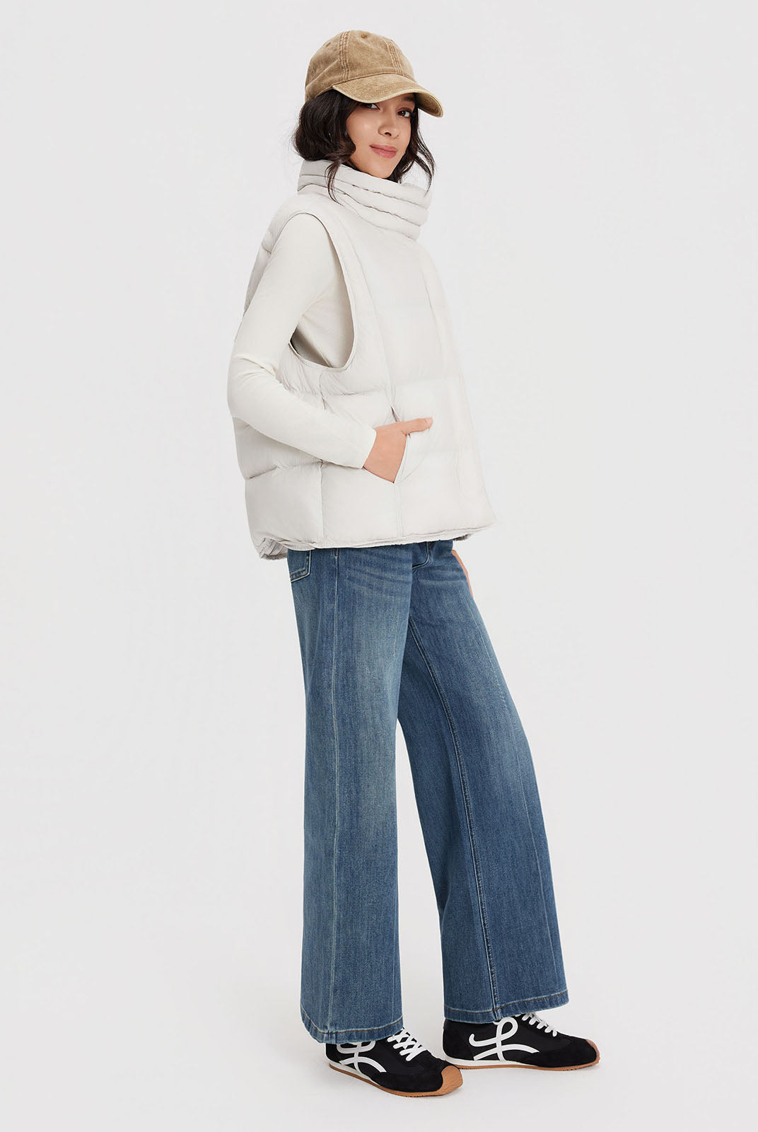 ASOBIO Goose Down puffer Vest